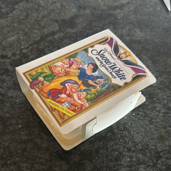 Collectible Disney Snow White & Seven Dwarfs X McDonalds  toy in mini VHS box - Picture 7 of 7